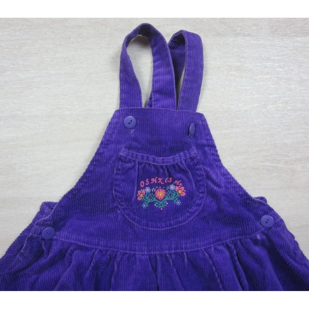 OSH KOSH B'GOSH Vestbak Toddler Vintage Made USA‎ Cotton Overalls Size 4T Romper